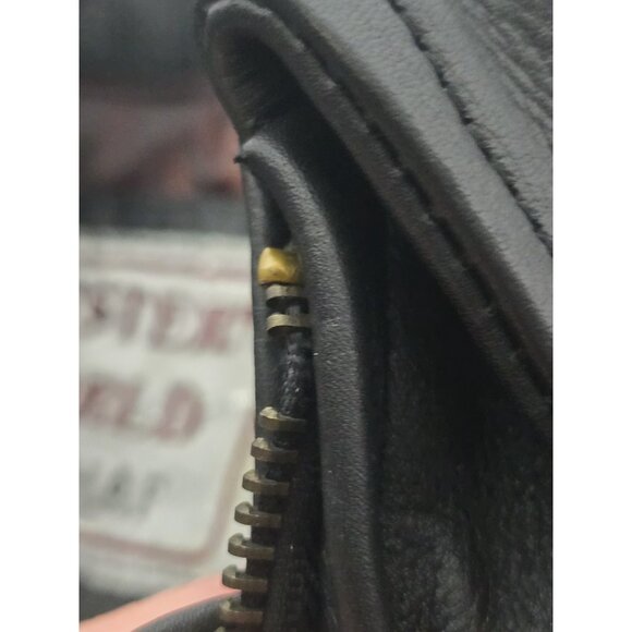 Western World By Shaf Leather Jacket SMALL Fringe Southwestern *BROKEN ZIPPER* - Picture 3 of 16